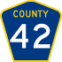 County Road 42  marker