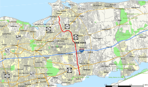 Map of County Route 97 (Suffolk County, New York)