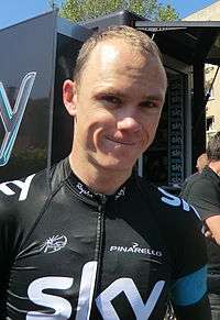 A photograph of Chris Froome.