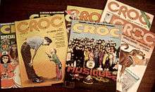 A pile of issues of Croc
