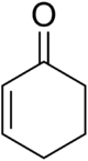 Skeletal formula of cyclohexenone