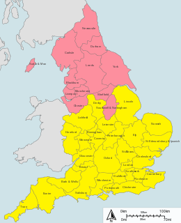 "Map of Dioceses of Church of England"