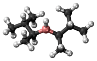 Ball-and-stick model of the disiamylborane molecule