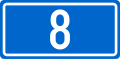 Croatian D8 road shield