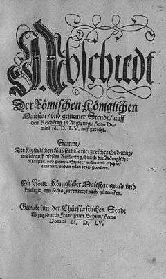 Front page of the document