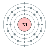 NIckel's electron configuration is 2, 8, 16, 12.
