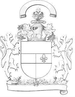 Outline of a coat of arms