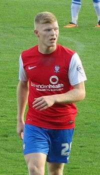 Whitehouse playing for York City in 2013
