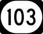 Kentucky Route 103 marker