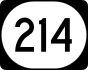 Kentucky Route 214 marker