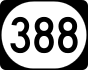 Kentucky Route 388 marker