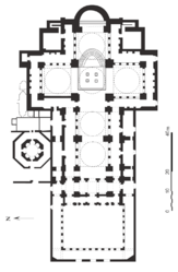Floor plan of the Basilica of St. John in Ephesus