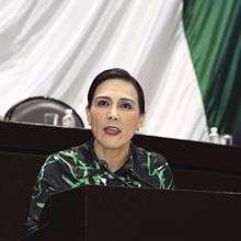 Erika Araceli Rodriguez Hernández, Federal Deputy for the fifth constituency in Mexico, 2016.