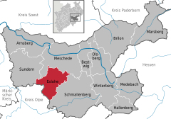 Eslohe (Sauerland) in HSK.svg