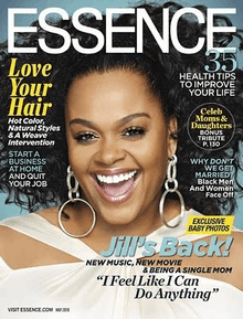 Jill Scott appears on the cover of the May 2010 issue of Essence