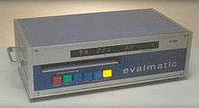 Portable document reader known as the Evalmatic