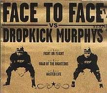 Face to Face vs. Dropkick Murphys album art