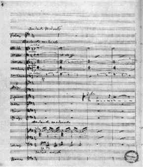 Page of musical manuscript