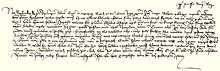 King Sigismund's charter of grant of 1409
