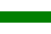 White flag with a horizontal green band in the middle