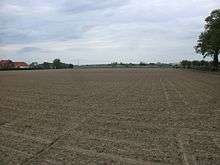 Flat field, site of the battle