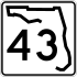 State Road 43 marker