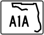 State Road A1A marker