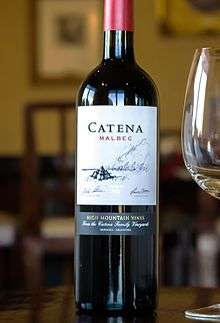 Classic Argentine Malbec made from high altitude vineyard