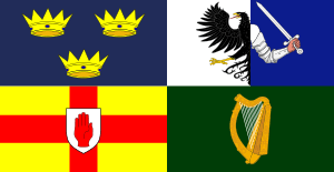  The four provinces flag of Ireland.