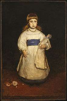 Painting of Wheelwright at age four.
