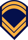 Insignia of a permanent Hellenic Air Force Sergeant.