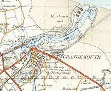 A map of Grangemouth