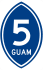 Guam Highway 5 marker