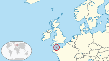 Guernsey, an island located in the English channel