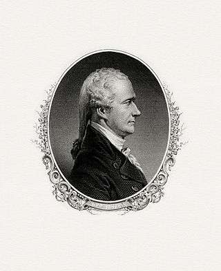 Bureau of Engraving and Printing portrait of Hamilton as Secretary of the Treasury