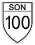 Sonora State Highway 100 shield