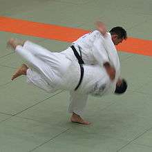photo of Harai goshi judo throw