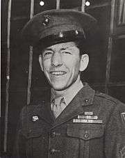 black and white headshot of William Harrell in his military uniform