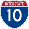 Interstate 10 route marker