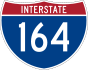 Interstate 164 marker