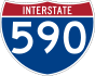 Interstate 590 marker