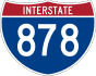 Interstate 878 marker