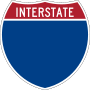 Blank Interstate shield