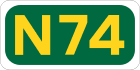 N74 road shield}}
