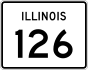 Illinois Route 126 marker