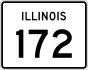 Illinois Route 172 marker