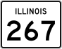 Illinois Route 267 marker