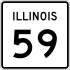 Illinois Route 59 marker