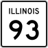 Illinois Route 93 marker