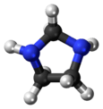 Ball-and-stick model of imidazolidine